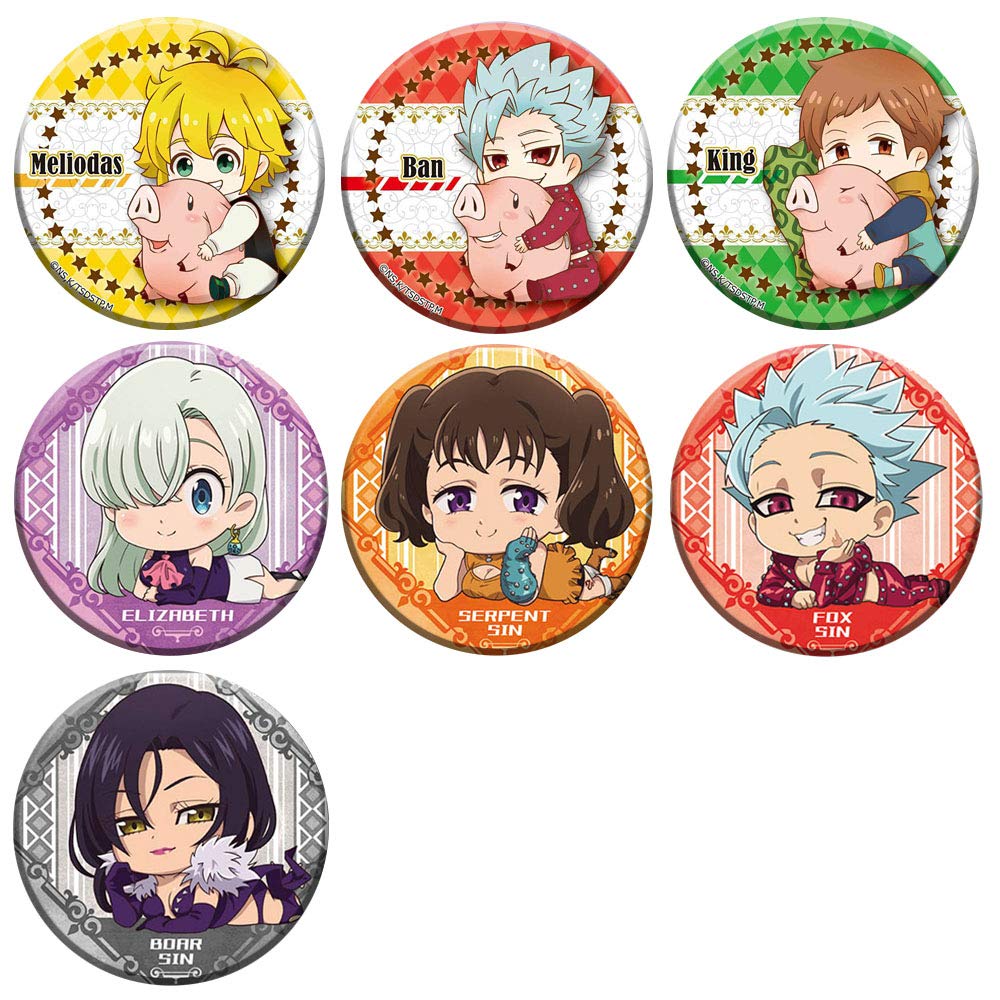 The Seven Deadly Sins Anime Enamel Pins Set - Meliodas & Ban Character Badge Collection for Cosplay, Backpacks, Jackets & Gifts