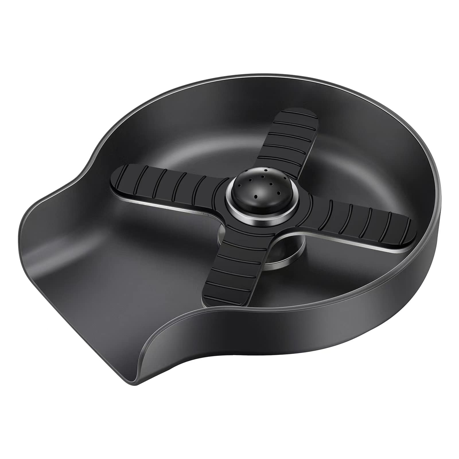 Stainless Steel Glass Rinser for Kitchen Sink - Automatic Cup Washer & Flushing Device | Perfect for Bars, Restaurants & Home Kitchen Accessories (Black)
