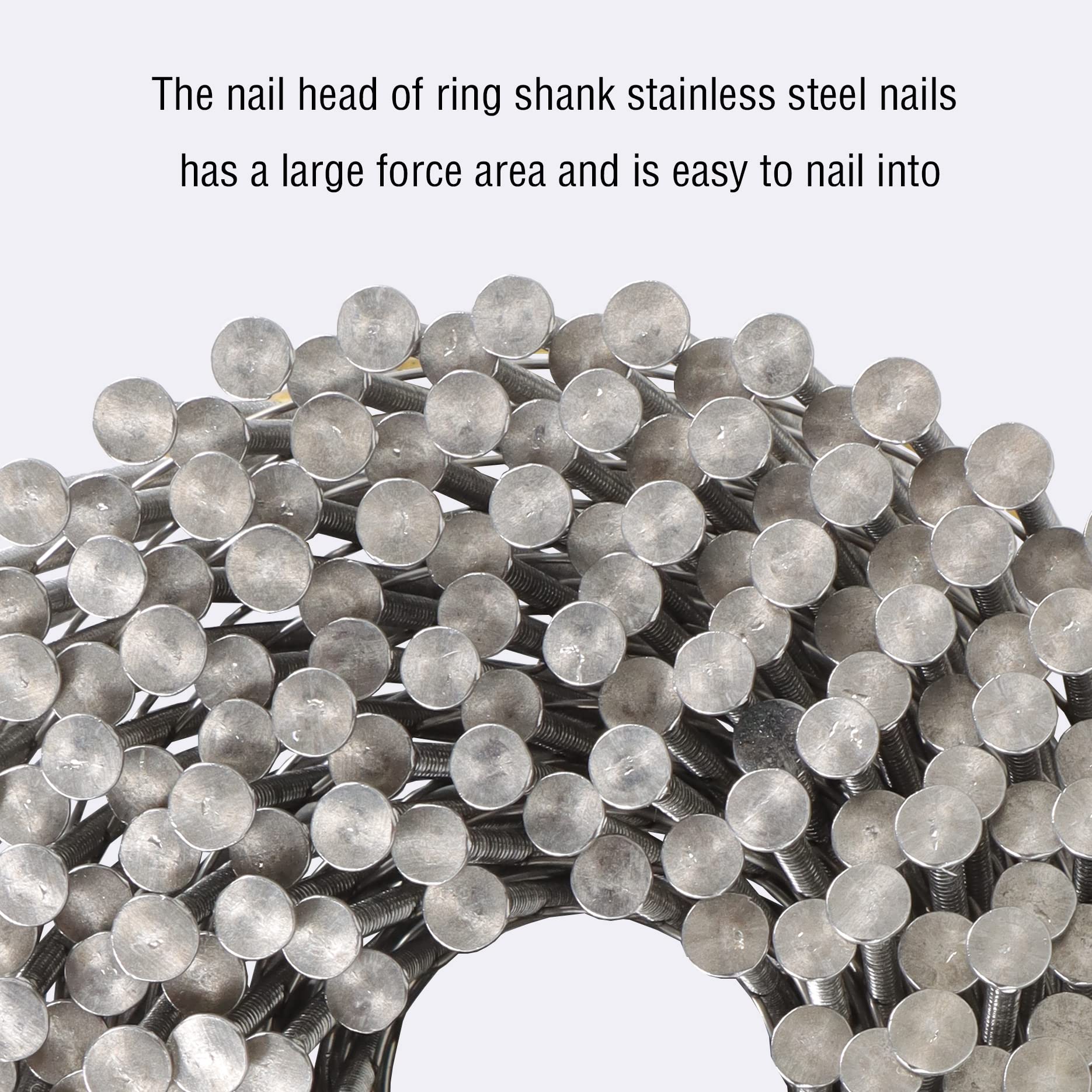 Premium Stainless Steel Siding Nails - 1-1/4