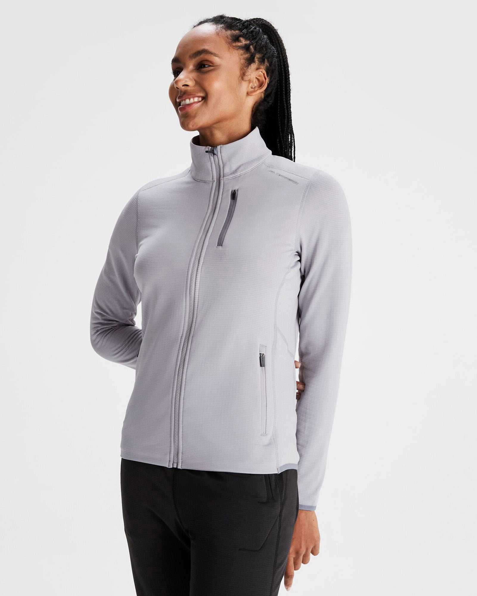 Women's Seeker Fleece Jacket - Lightweight, Warm & Cozy Outerwear for Hiking, Camping & Outdoor Adventures (Light Haze)