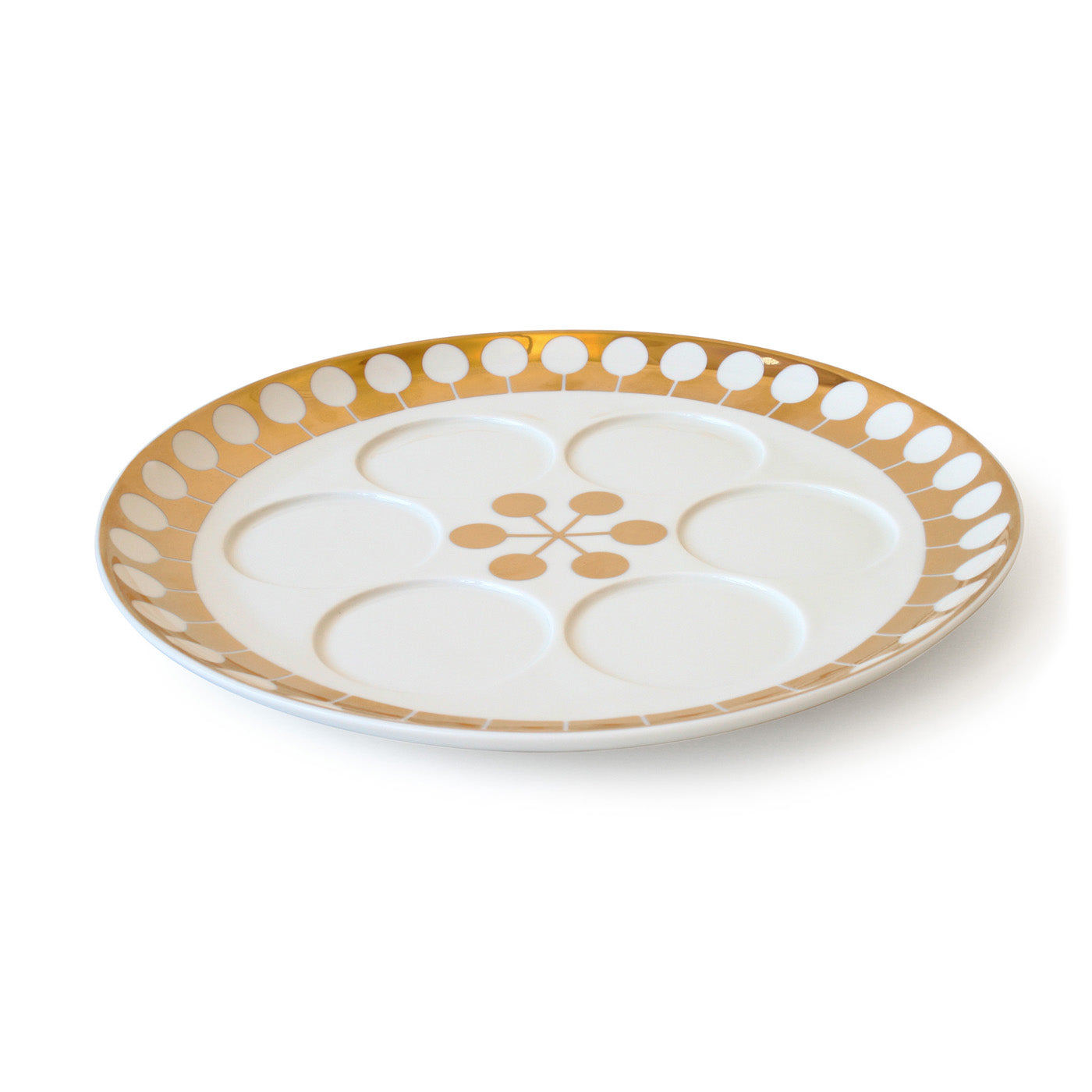 Futura Seder Plate - Elegant Modern Passover Ceremonial Dish for Jewish Holidays, Family Gatherings & Religious Celebrations - Perfect for Home Use & Gift Giving