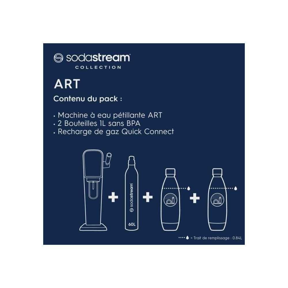 SodaStream Sparkling Water Maker Machine - Dishwasher Safe, Easy to Use for Carbonated Drinks at Home, Office or Parties | Perfect for Healthy Hydration & Homemade Sodas
