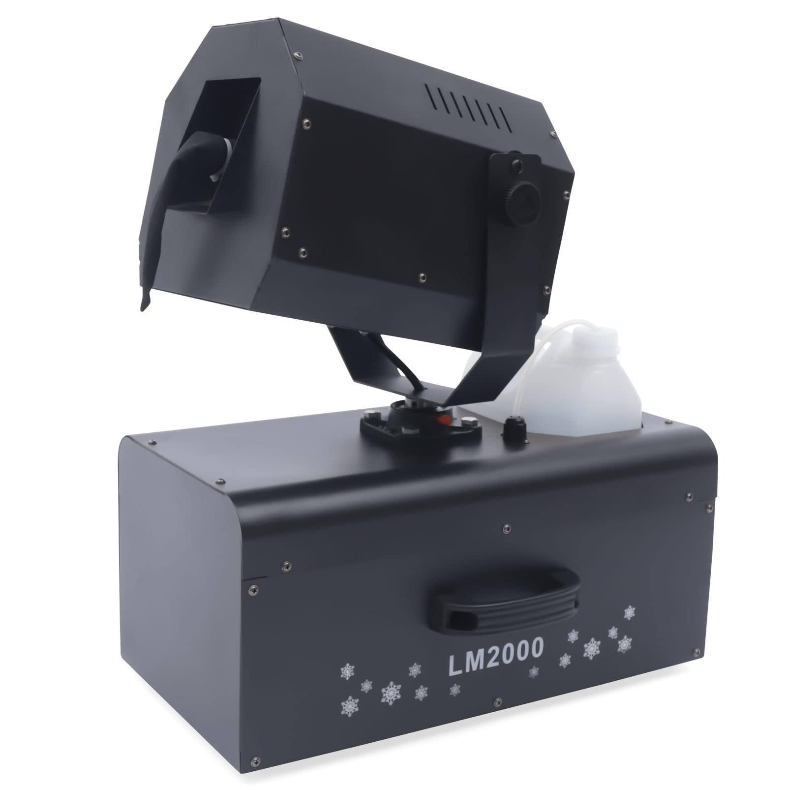 2000W Adjustable Snow Machine with Remote - High Power Snow Maker for Stage Shows, Christmas Decor, DJ Events & Winter Party Effects - Create Realistic Snowflakes & Foggy Atmosphere for Indoor & Outdoor Use