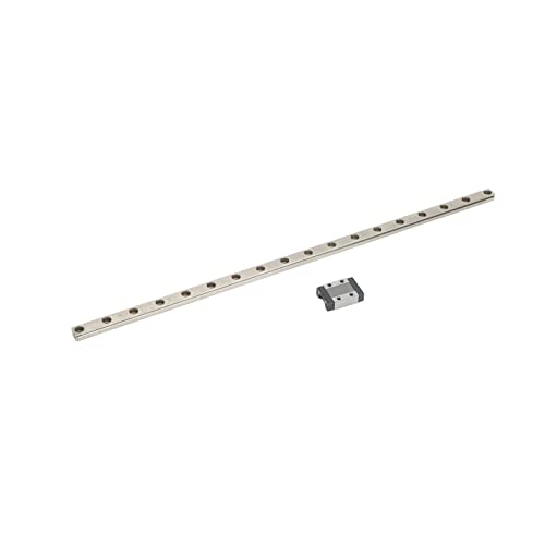 MTN9 Linear Rail Guide 350mm - Miniature Linear Sliding Guideway with Bearings for CNC Machines & 3D Printers | High Precision Motion Control for DIY Projects, Robotics, and Automation Systems