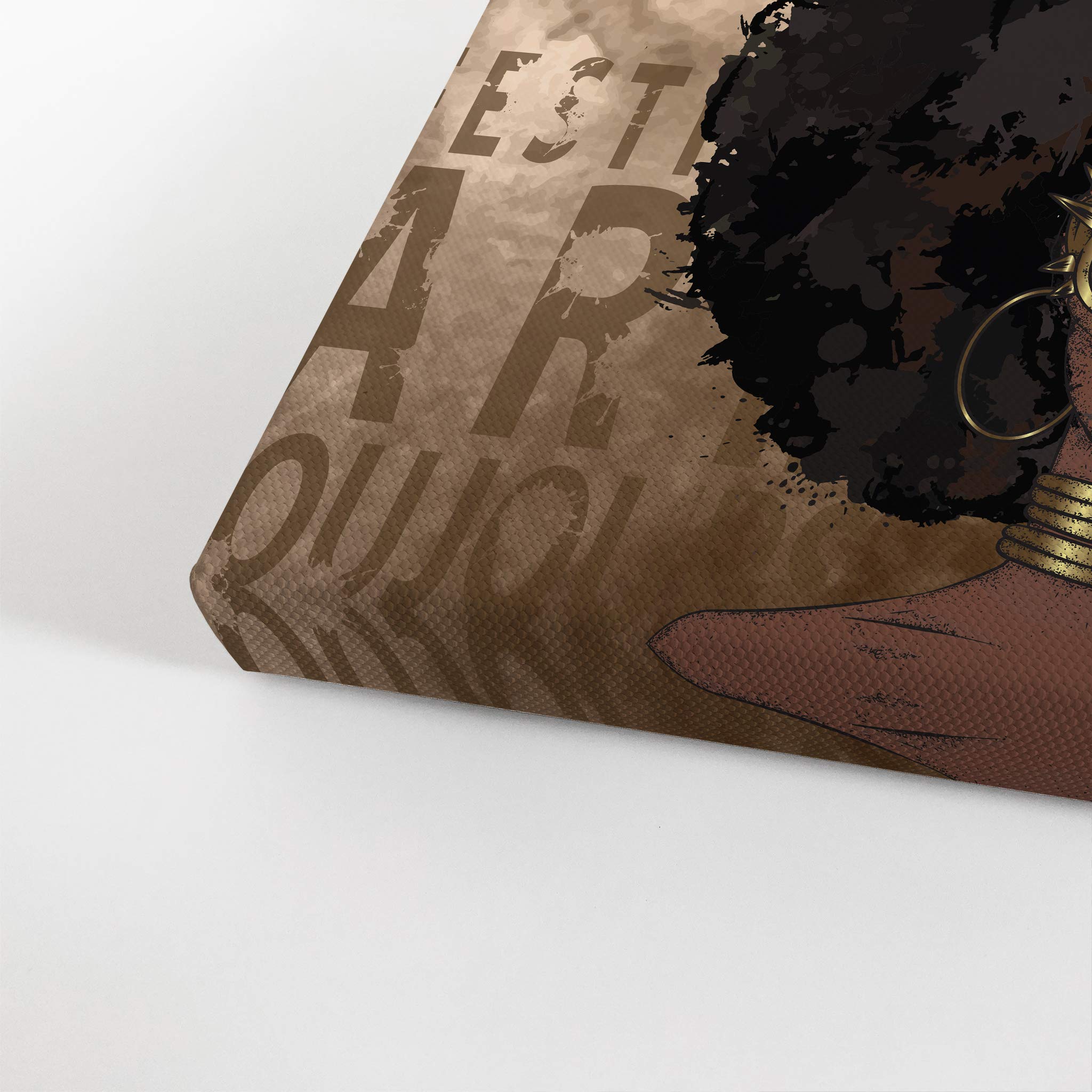 African American Wall Art Canvas Prints - Black Art Decor, Pop Art & African Pictures for Home & Office - 15x22 Inches - Perfect for Living Room, Bedroom & Office Decor
