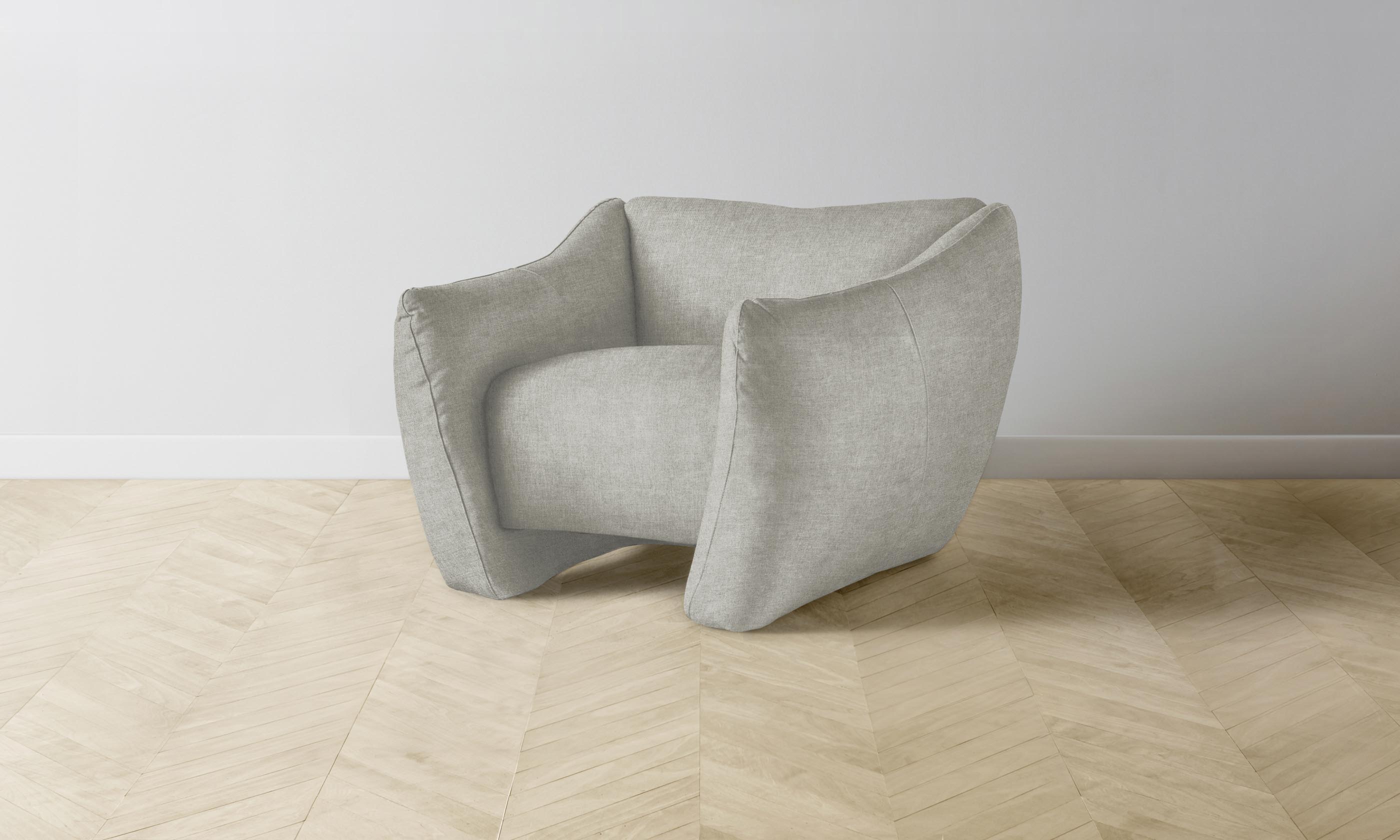 The Bond Chair - Premium Performance Mélange Weave Flint - Modern Office & Home Furniture for Comfortable Seating
