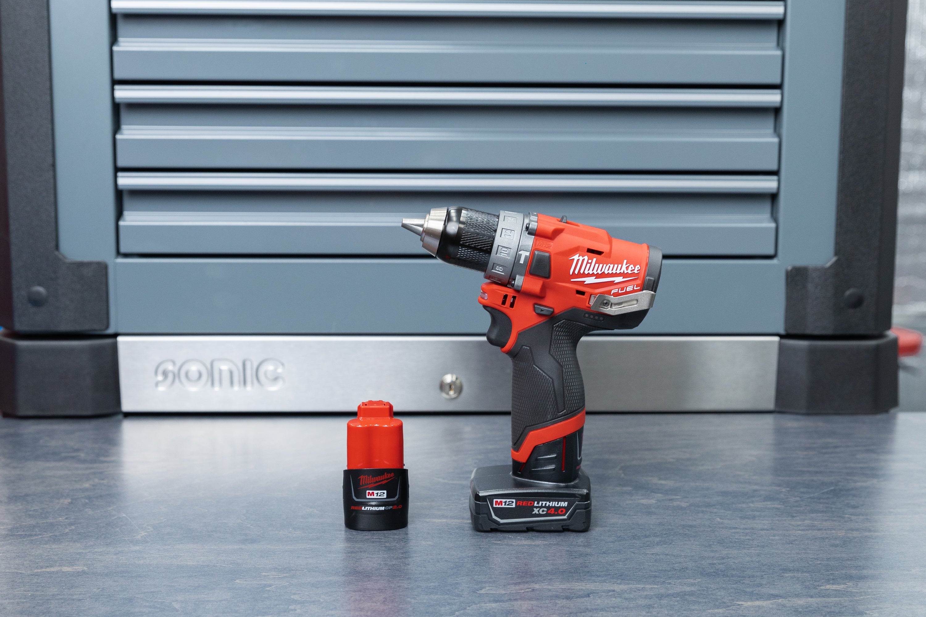 Milwaukee M12 FUEL 12V Cordless Hammer Drill Kit with Battery & Charger - Powerful & Compact for DIY Projects, Home Repairs, and Construction Work