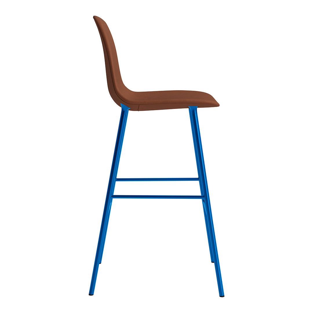 Form Bar Chair - Fully Upholstered Modern Bar Stool for Kitchen Island, Home Bar & Dining Counter - Comfortable Seating Solution