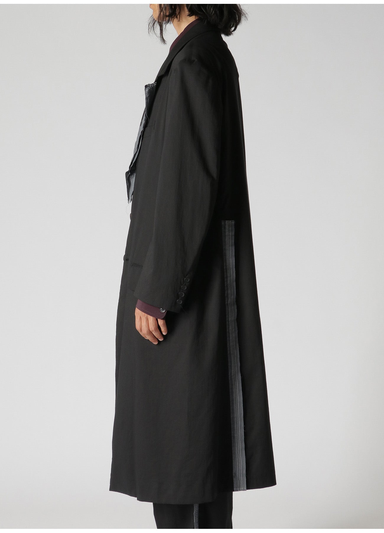 Soft & Stylish Cotton Lyocell Long Jacket for Women - Elegant Broad Design with Decorative Cloth Trim | Perfect for Spring Layering, Office Wear & Casual Outings