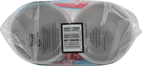 Clear Plastic Cups 9 oz, 40 Count - Disposable Party Cups for Drinks, Cocktails, Juice, Soda - Ideal for Weddings, BBQs, Picnics & Events