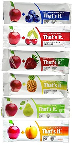 That's It Fruit Bars - 6 Flavors Variety Pack (36 Bars) | Healthy Snacks for Kids & Adults | Perfect for Lunchboxes, Hiking & On-the-Go Nutrition