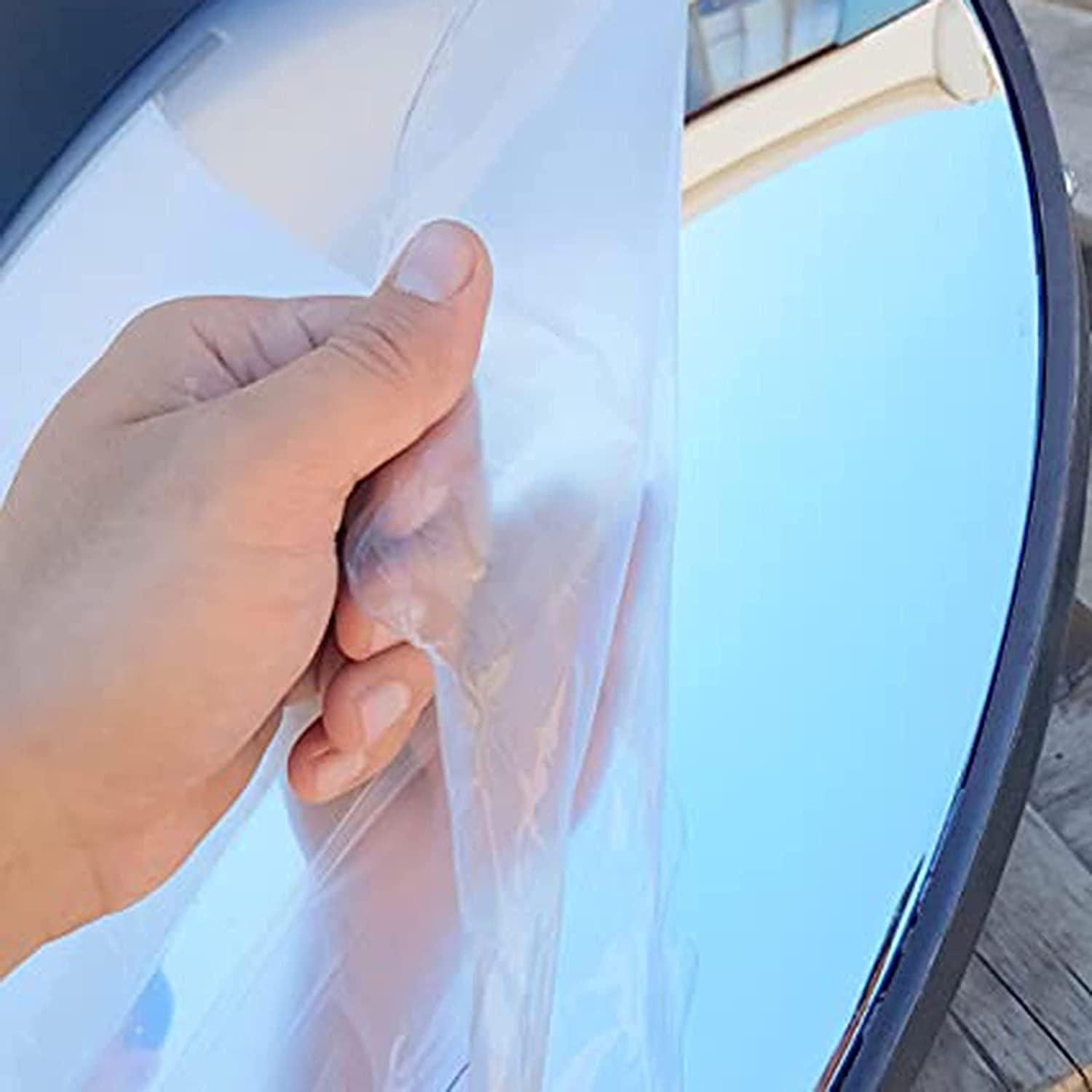 80cm/31.5in Adjustable Convex Safety Mirror - Wide-Angle Panoramic Traffic Mirror for Driveways, Garages, Warehouses, Shops & Offices - Eliminate Blind Spots & Improve Safety in Parking Areas, Intersections & Tight Spaces
