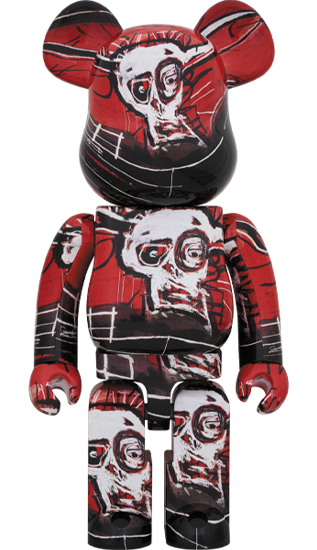 MEDICOM BE@RBRICK JEAN MICHEL BASQUIAT #5 100% & 400% Bearbrick Collectible Art Figure - Perfect for Home Display, Office Decor, and Gift for Art Lovers