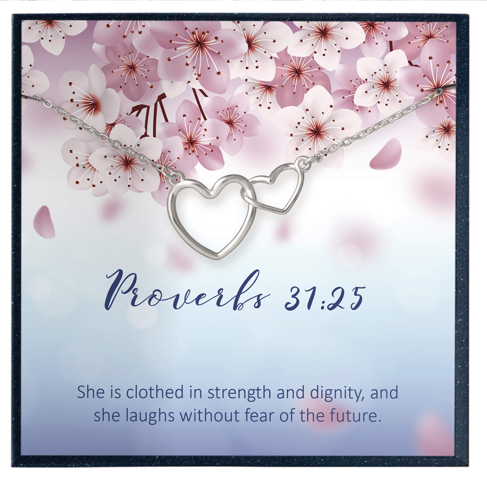 Inspirational Proverbs 31:25 Jewelry - Faith-Based Gifts for Breast Cancer Survivors, Pastor's Wife, Chemo Patients & Supportive Friends - Perfect for Prayer, Encouragement & Spiritual Healing