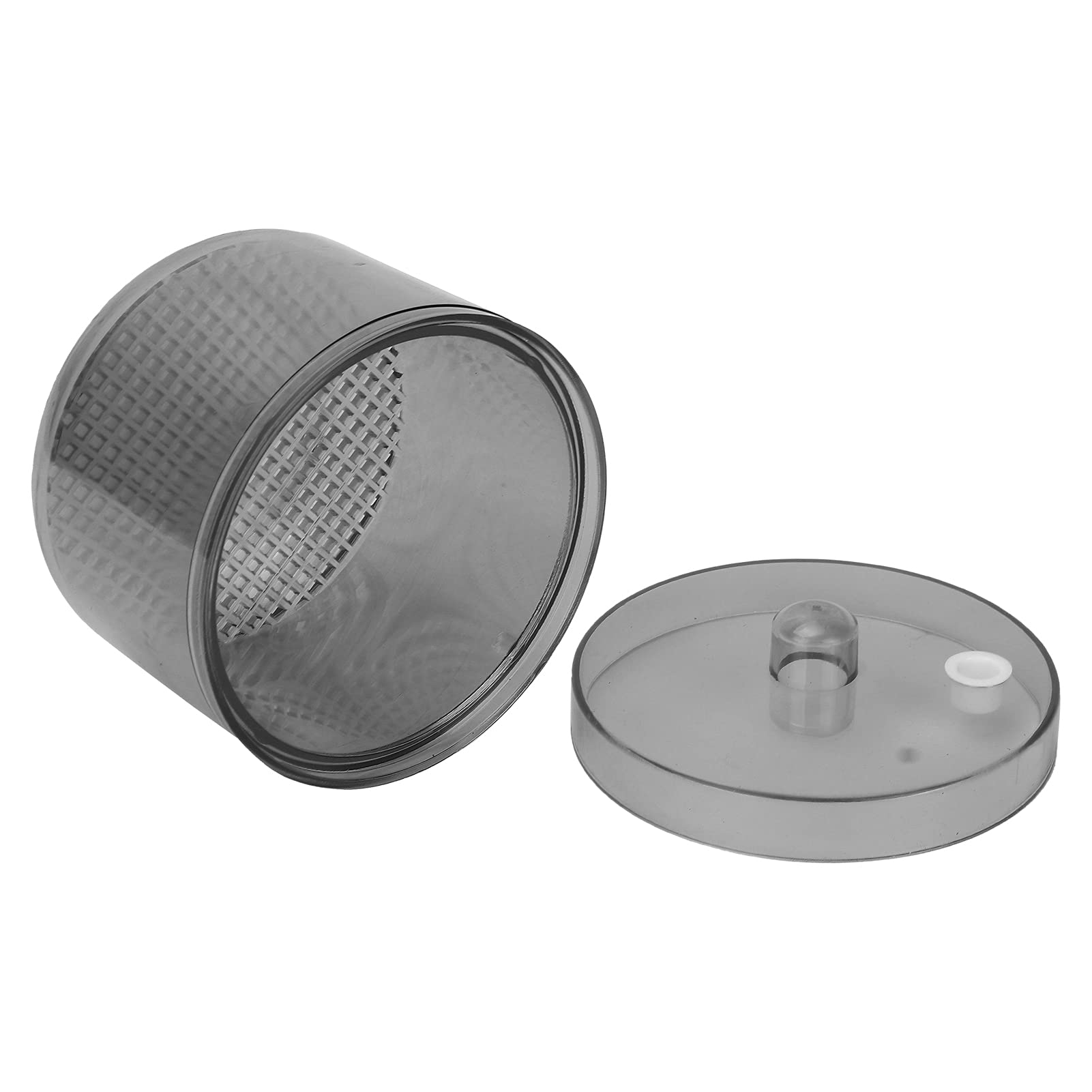 Portable Nail Art Dust Collector Box - Manicure Tools Cleaning Case with Sterilizer Function, Grey Nail Accessories Organizer for Salon & Home Nail Care