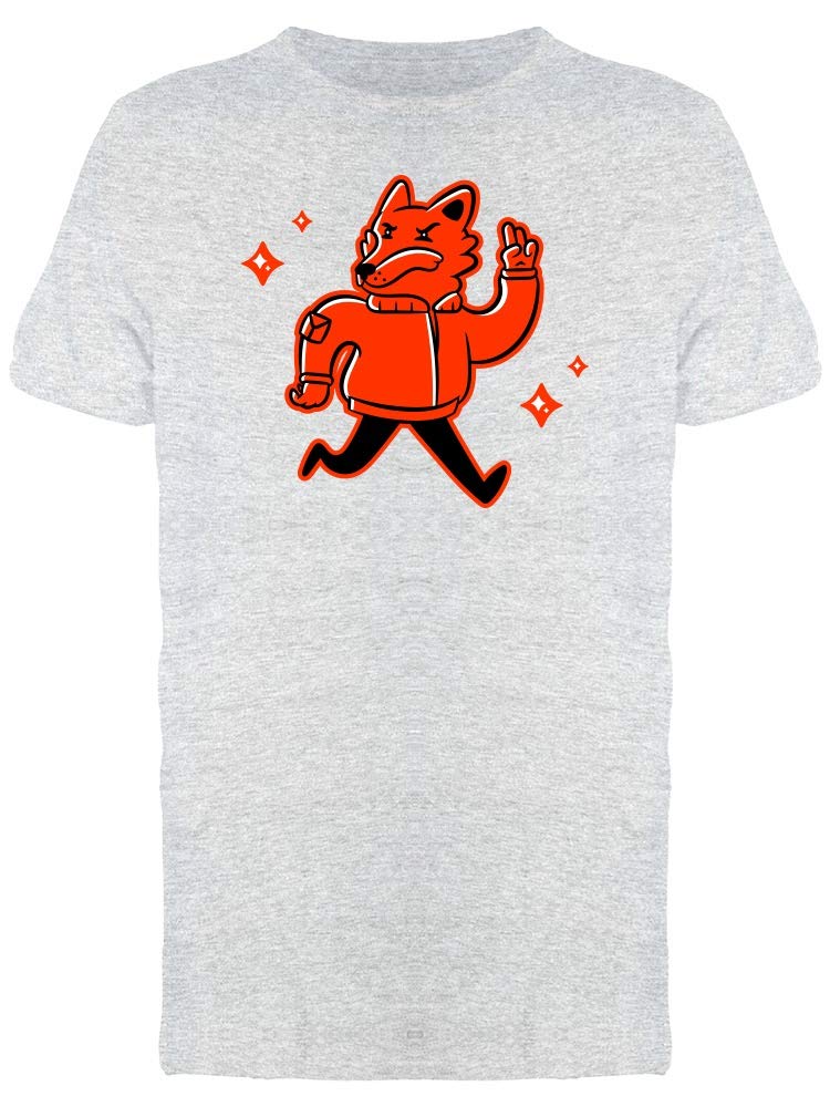 Fox in Red Jacket Graphic T-Shirt for Men - Trendy Animal Print Tee for Casual Wear & Street Style