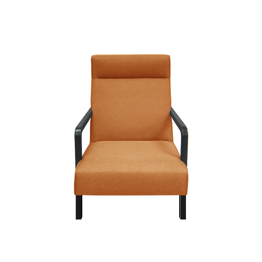 Swaff Armchair in Orange - Modern Comfortable Lounge Chair for Living Room, Bedroom & Office - Perfect for Relaxing, Reading & Decor