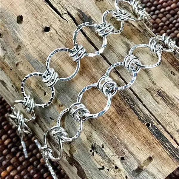 Stylish Sterling Silver Circles Bracelet for Women - Elegant Minimalist Jewelry Gift for Her - Perfect for Everyday Wear, Date Nights & Special Occasions