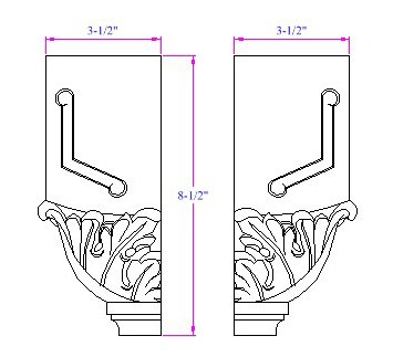 Acanthus Crown Molding - Premium Cherry Wood for Elegant Home Decor | Perfect for Living Room, Bedroom & Dining Room Ceiling Trim