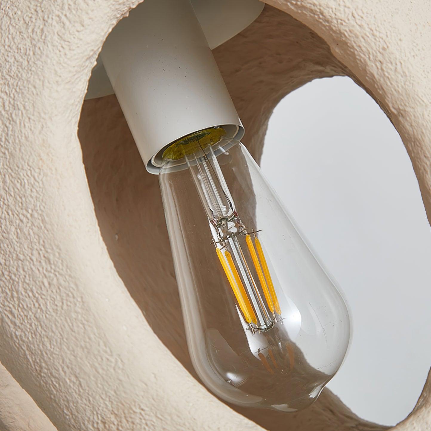 Handmade White Pendant Light - Modern Glass Hanging Lamp for Kitchen Island, Dining Room & Bedroom Lighting