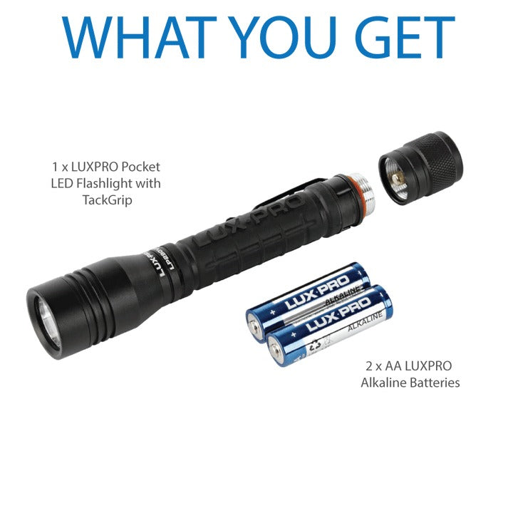 300 Lumen High Output Pocket Flashlight V3 - Compact Everyday Carry Light for Camping, Hiking, Emergency & Outdoor Adventures
