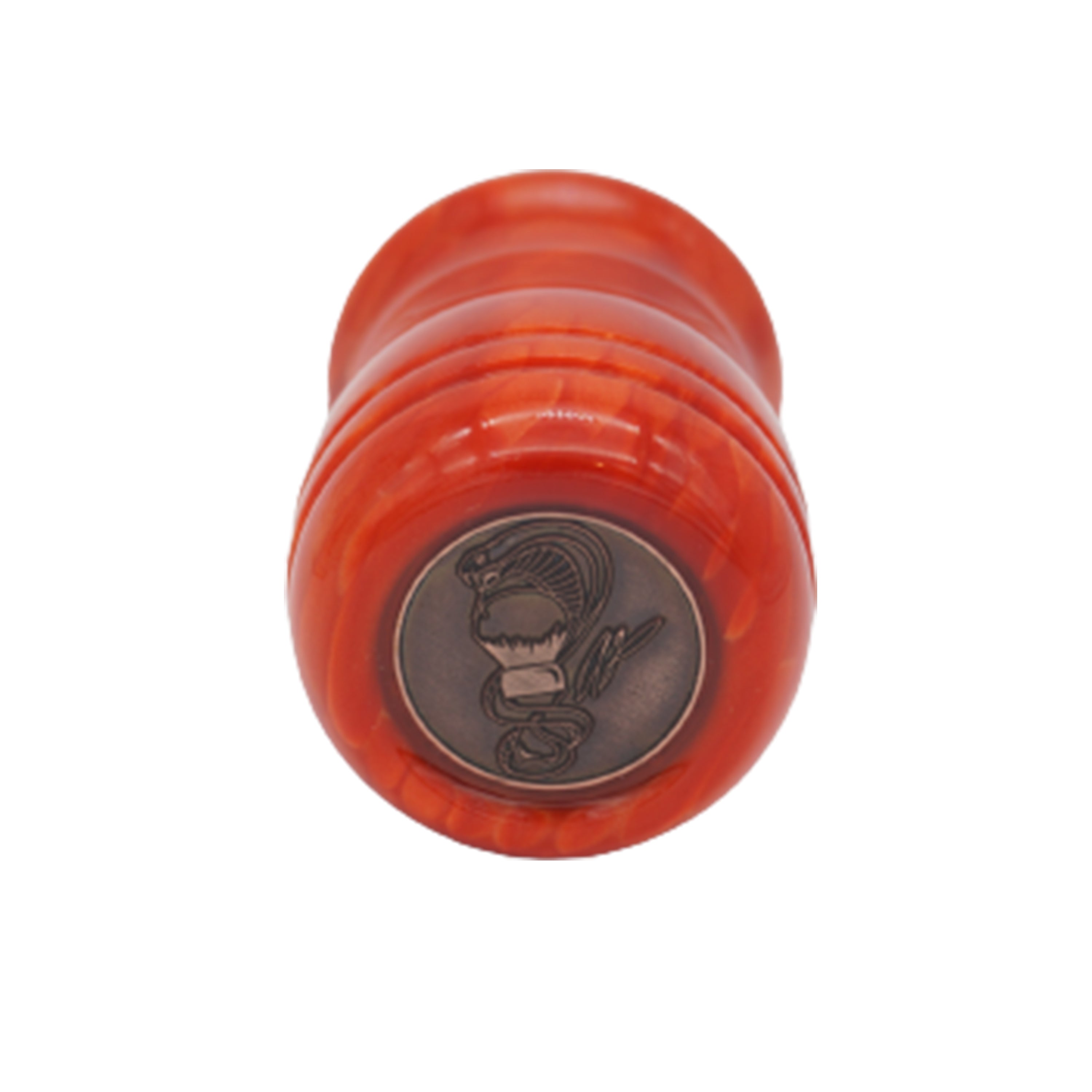 Premium Red Snakeskin Handcrafted Shaving Brush Handle - Fits 24mm & 26mm Knots - Perfect for Wet Shaving, Grooming Kits & Luxury Bathroom Accessories