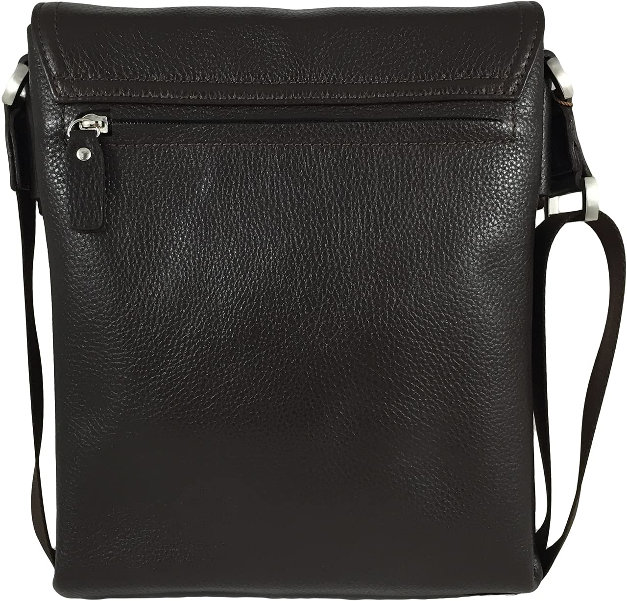Genuine Leather Men's Crossbody Shoulder Messenger Bag - Brown Medium Size | Perfect for Travel, Work & Everyday Use
