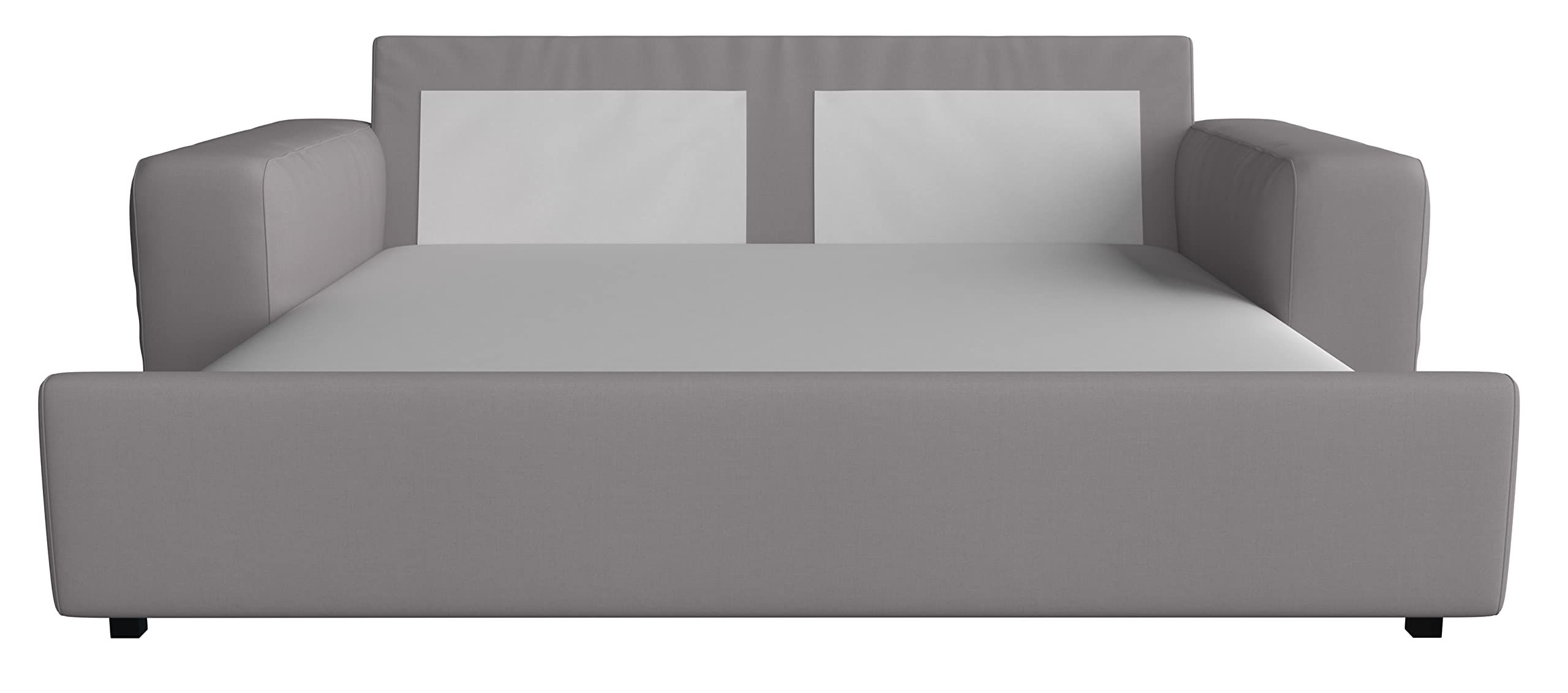 Custom IKEA KIVIK Sofa Bed Slipcover Replacement - L Gray Cotton Fabric Cover for Kivik Sleeper | Perfect for Living Room, Guest Room & Home Office