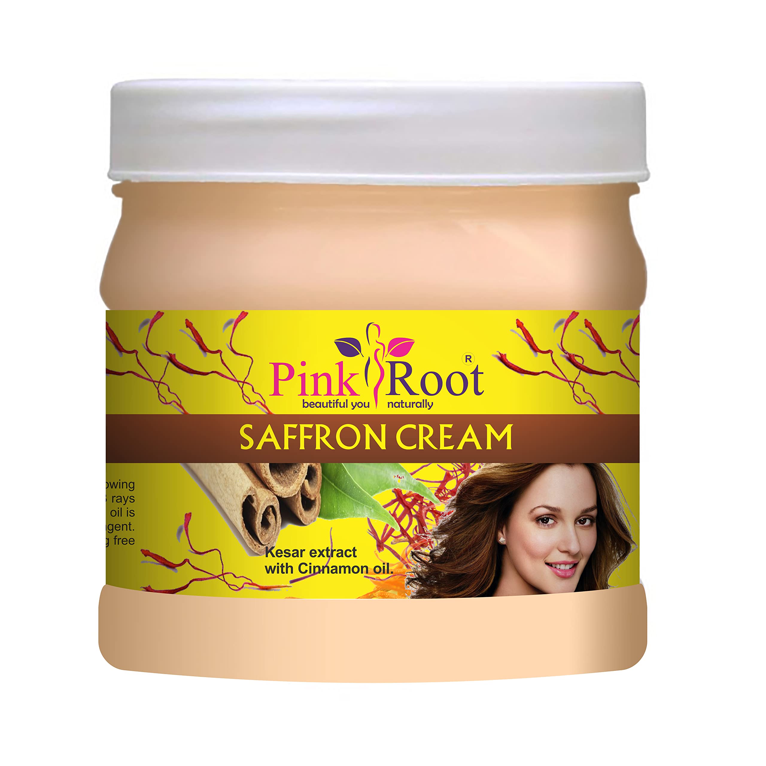 Pink Root Sandal Turmeric Face Mask 500g with Saffron Cream 500g - Brightening & Anti-Aging Skincare Set for Glowing Complexion | Perfect for Spa Day & Self-Care Routine