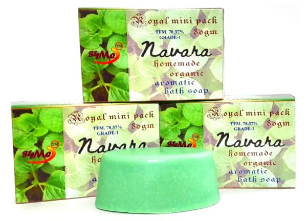 NAVARA Bath Soap - Natural Moisturizing & Exfoliating Bar for Soft, Smooth Skin | Perfect for Daily Shower, Spa & Gift Sets