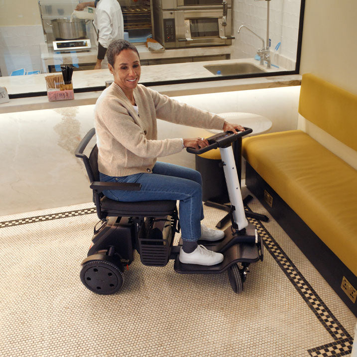 WHILL Model R 4 Wheel Mobility Scooter - Lightweight Electric Wheelchair for Adults & Seniors - Indoor/Outdoor Use for Shopping, Travel & Daily Activities