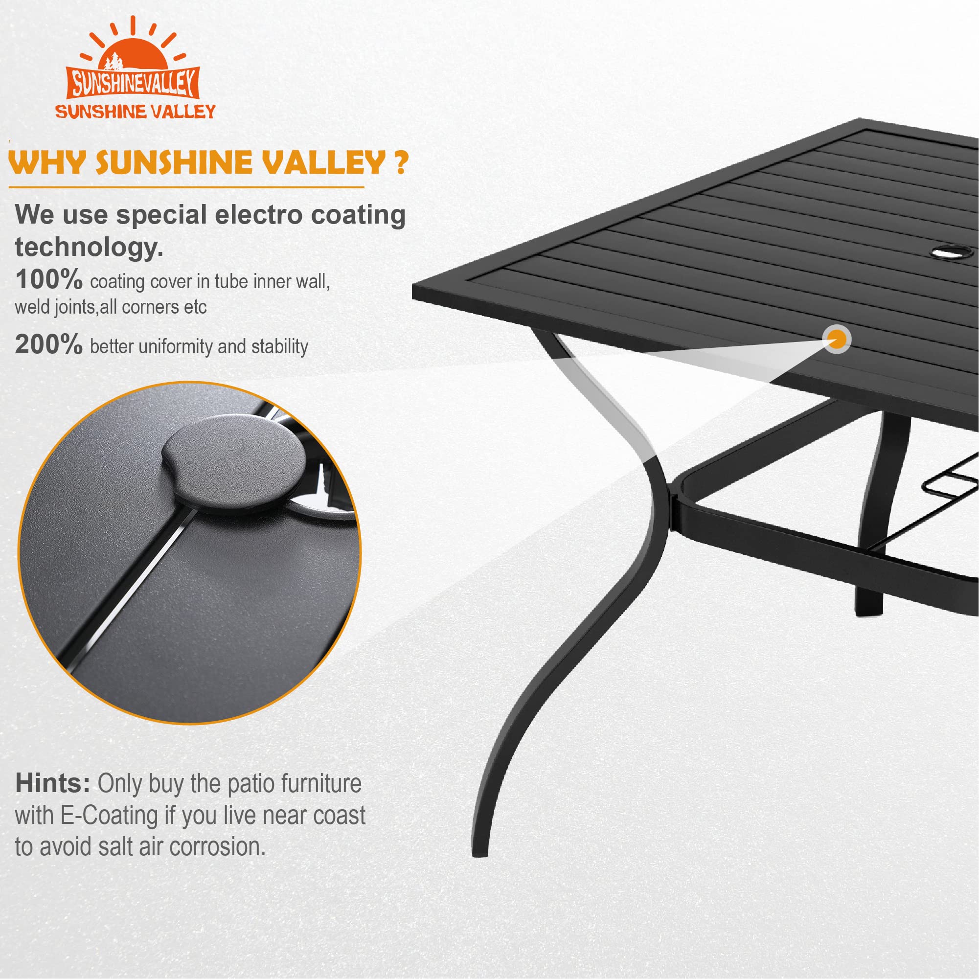 5-Piece Outdoor Patio Dining Set for 4 - 37