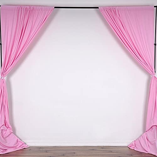 10 ft x 10 ft Pink Polyester Professional Photography Backdrop Curtains - Durable Studio Background Drapes for Photo Shoots, Events & Video Production