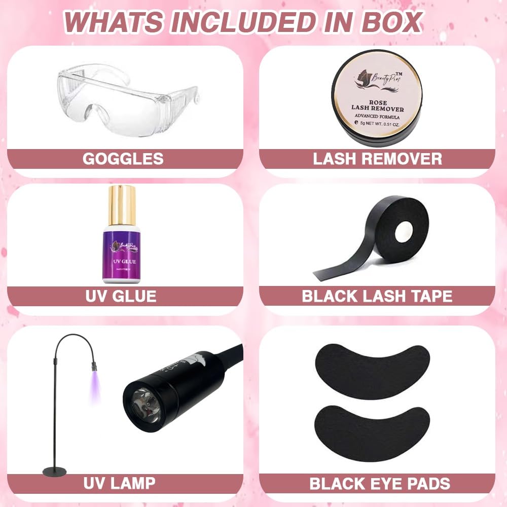 Professional UV LED Nail & Lash Curing Lamp with Adjustable Gooseneck & Foot Pedal - Perfect for Lash Extensions, Gel Nails & Makeup Studios - Salon & Home Use