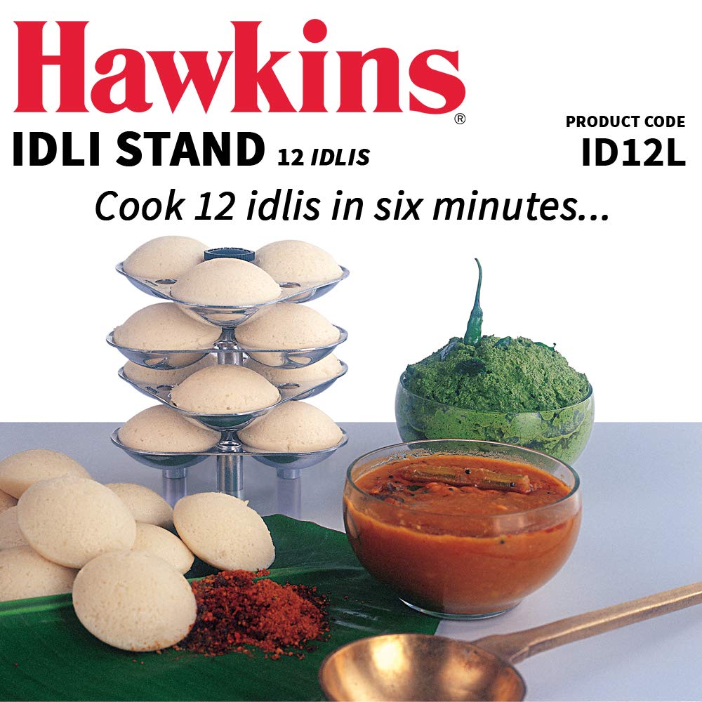 Hawkins 5-Liter Stainless Steel Idli Stand for Pressure Cooker | Perfect for Indian Cooking, Steaming Dumplings & Meal Prep | Durable & Compact Design