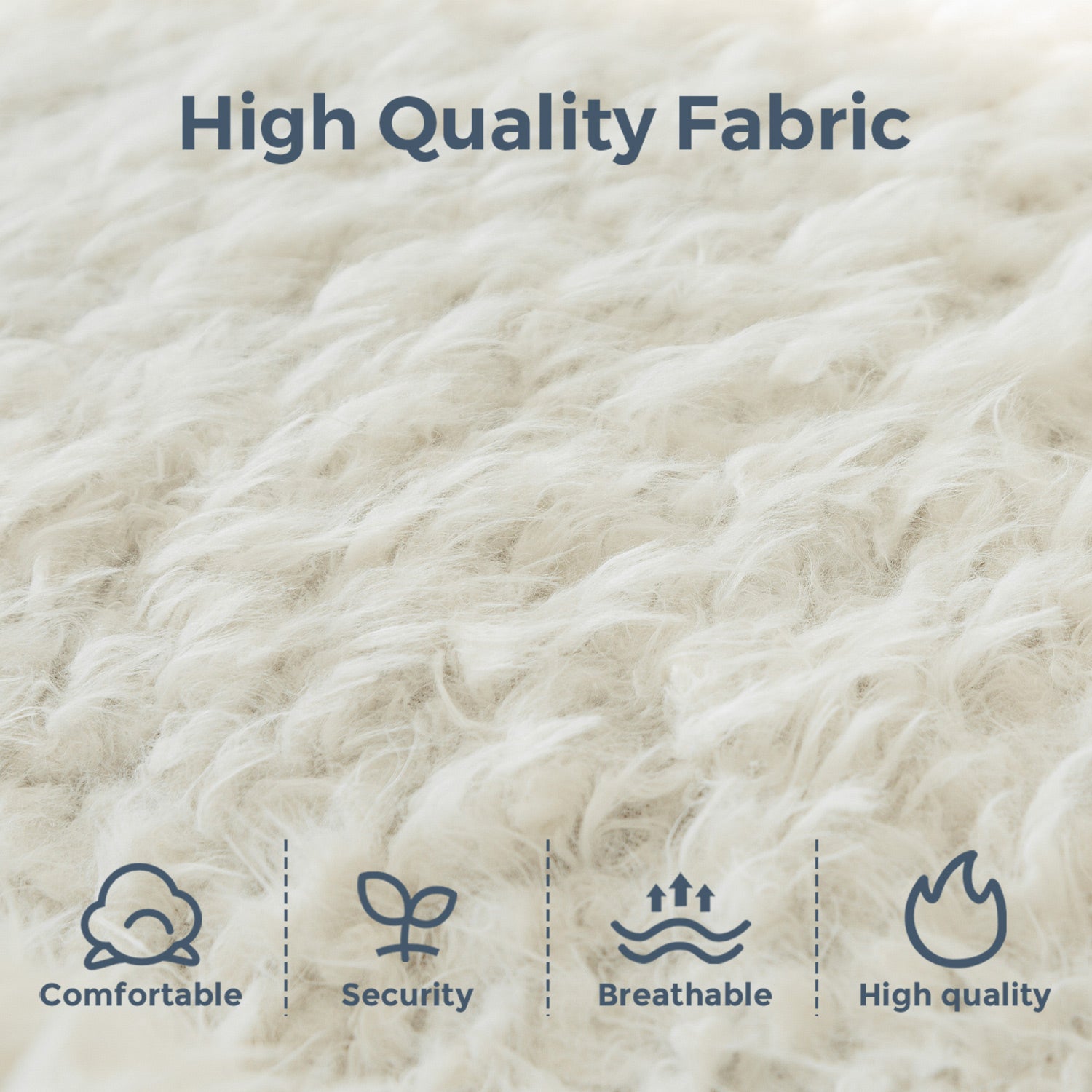 MAXYOYO Giant Bean Bag Chair - Fluffy Shaggy Floor Sofa with Shell Design, White - Perfect for Living Room, Bedroom, Dorm & Game Room Comfortable Seating