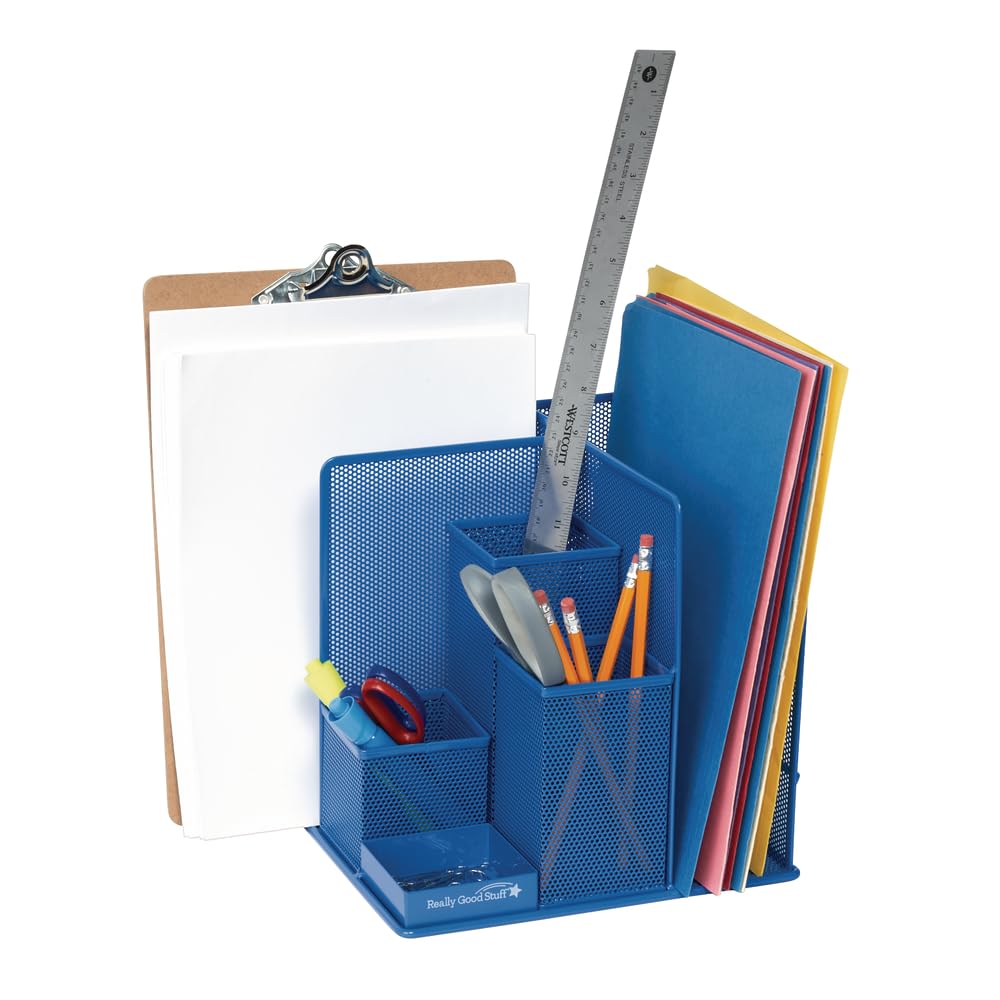 Desktop Mesh Organizer - Premium Office & Home Desk Accessory for Storage & Organization | Perfect for School Supplies, Stationery, and Workspace Essentials