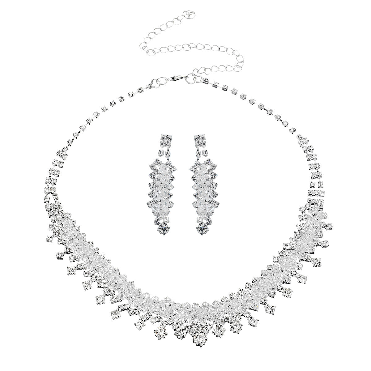 Elegant Wedding Jewelry Set for Bride - Necklace, Earrings & Bracelet - Perfect for Bridal Shower, Engagement & Wedding Day