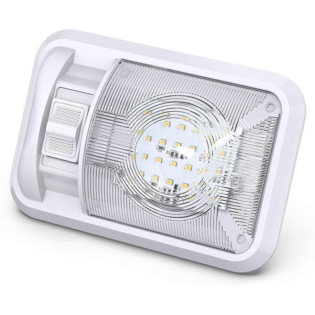 12V LED RV Interior Lights - 6500K Daylight White, 3.5W 400LM with ON/Off Switch - Pack of 4 for RV, Van, Trailer, Camper, Boat - Perfect for Nighttime Reading & Cabin Illumination
