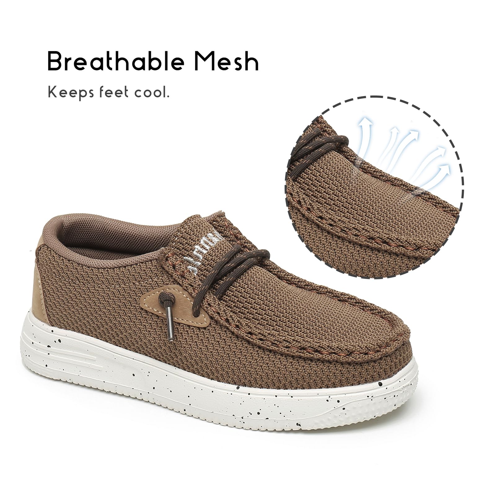 Ahannie Kids Boys Girls Loafers Slip On Casual Lightweight Walking Shoes - Comfortable Toddler/Little Kid/Big Kid Sneakers for School, Play & Everyday Wear