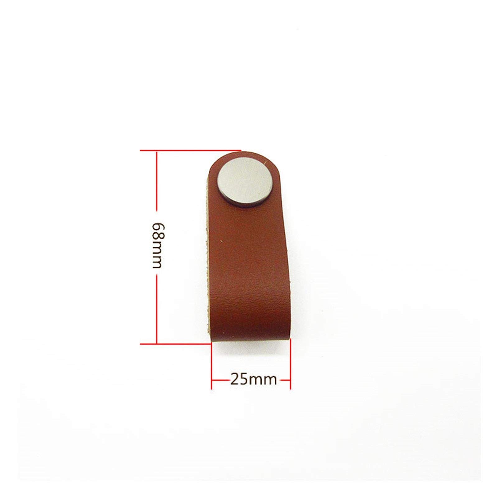 Soft PU Leather Cabinet Handles - Black Dresser Drawer Knobs for Kitchen & Furniture (Single Hole) - Perfect for Bedroom Dressers, Kitchen Cabinets & Office Furniture Hardware