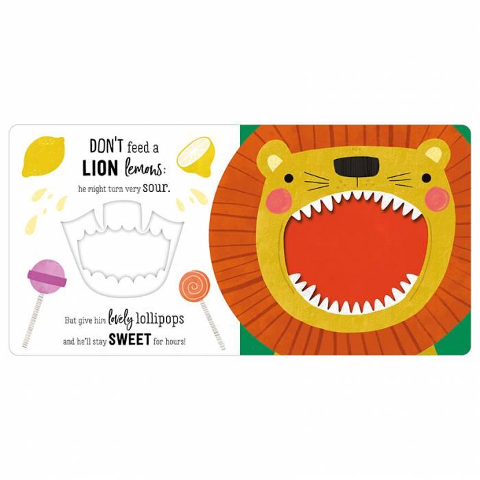Don't Feed the Animals Board Book - Interactive Die-Cut Mouth Holes for Kids | Perfect for Early Learning, Storytime & Toddler Education