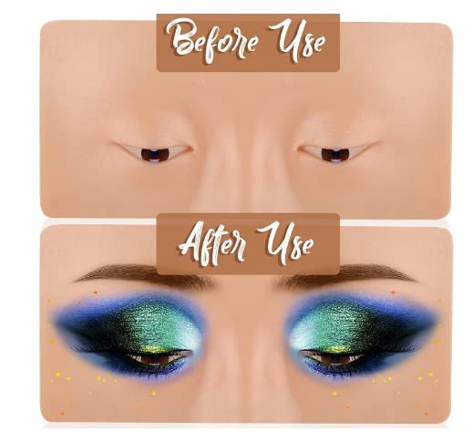Professional Makeup Practice Face Board - Realistic Skin Dummy for Beginner Makeup Artists | Perfect for Eye, Lip & Contour Practice | Ideal for Beauty School, Home Practice & Makeup Training (1-Piece Skin Tone)