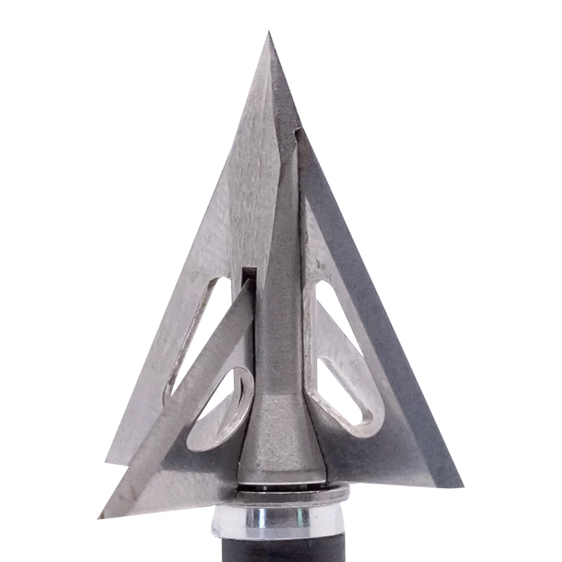 Slick Trick Wicked Trick Pro SS Broadheads - 100 Grain Fixed Blade Broadheads for Hunting Deer, Elk & Big Game - Ultra Sharp Stainless Steel Blades for Crossbows & Compound Bows - Perfect for Target Practice & Outdoor Adventures