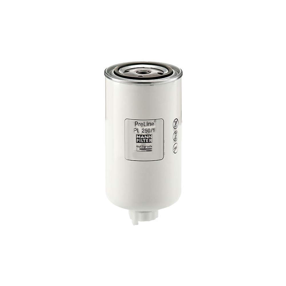Mann Filter PL250/1 Fuel Water Separator Replacement - High Efficiency Diesel Fuel Filter for Trucks, Tractors & Heavy Equipment - Perfect for Off-Roading, Construction & Fleet Maintenance