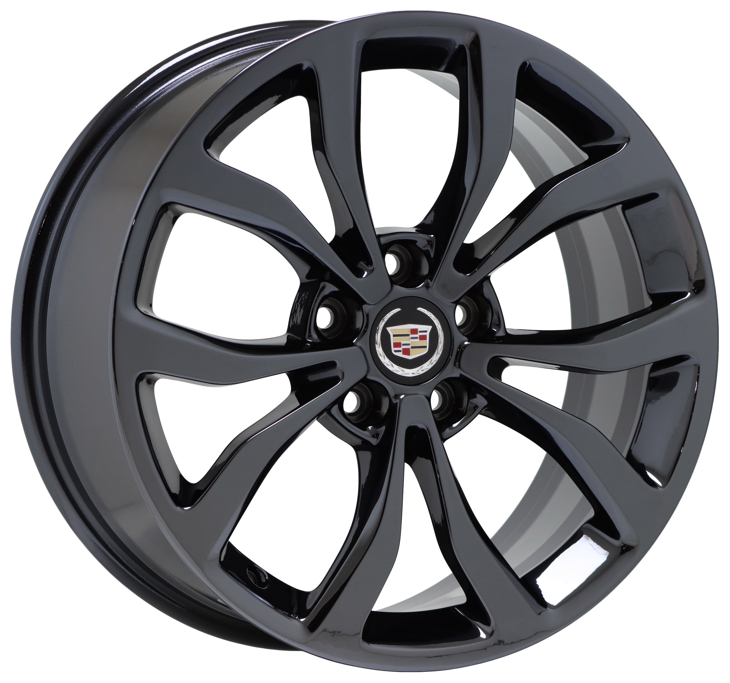 18x8 18x9 Cadillac ATS Coupe Black Chrome Wheels - Factory OEM 4704 4706 Replacement Rims for Enhanced Style & Performance - Perfect for Street Racing & Custom Car Upgrades