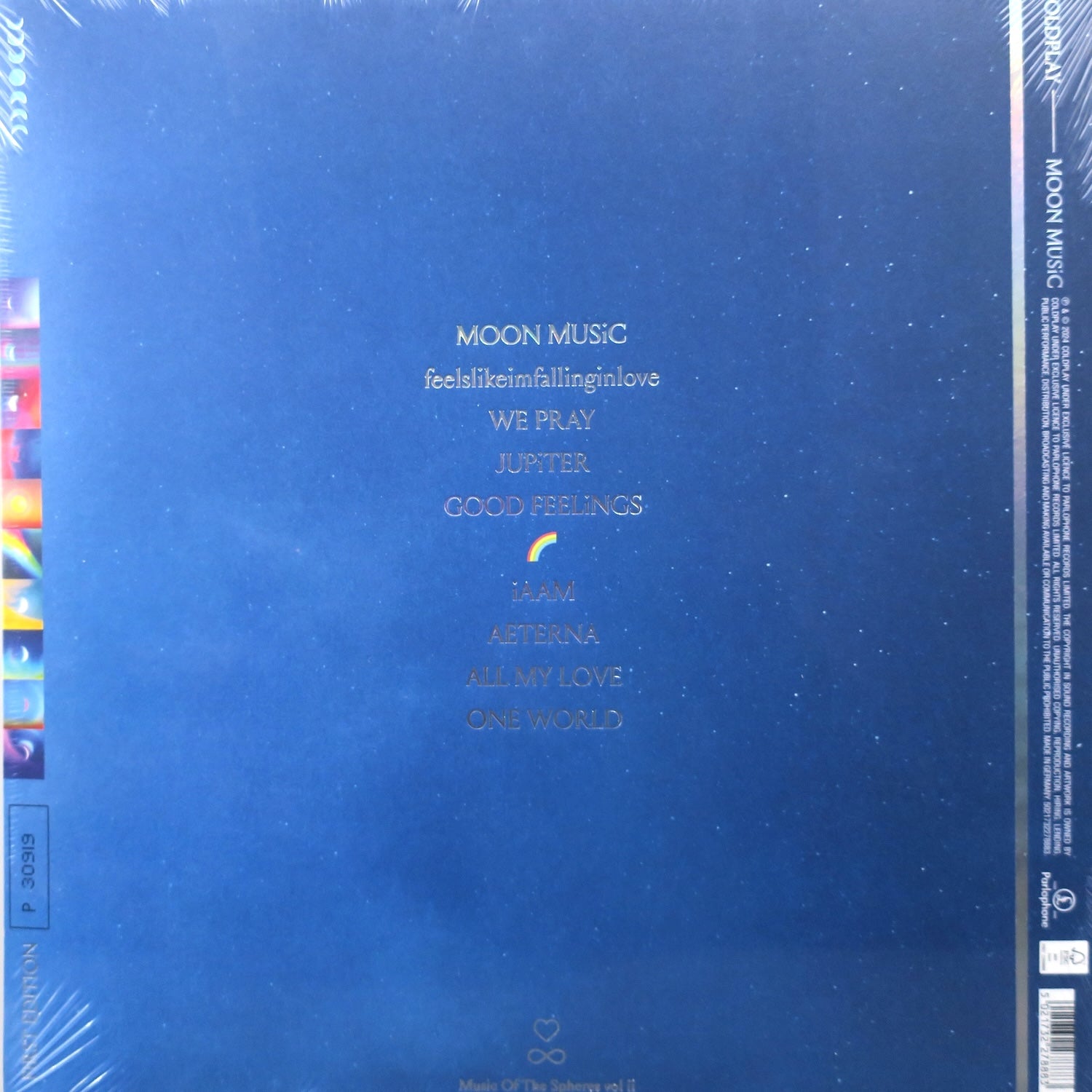 COLDPLAY 'Moon Music' Eco-Friendly Pink Vinyl LP Record - Perfect for Collectors, Music Lovers & Home Decor