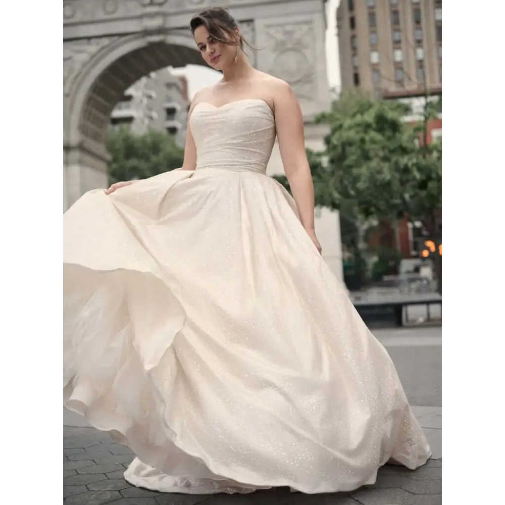 Anniston by Maggie Sottero - Elegant Wedding Dress for Brides | Perfect for Church Ceremonies & Beach Weddings