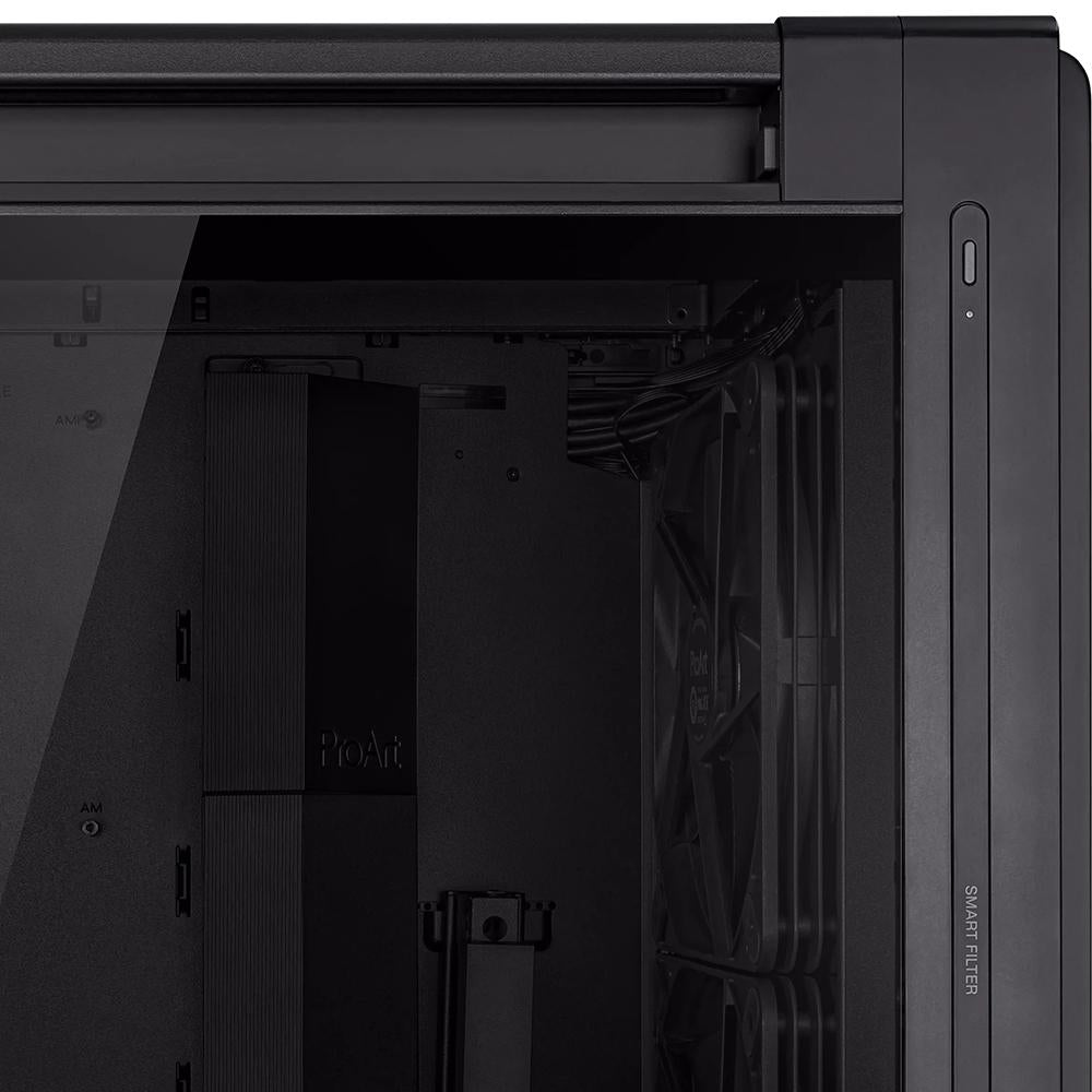 ASUS ROG Strix PA602 BLK TG Mid-Tower Gaming PC Case - High Airflow, Tempered Glass, RGB Lighting - Perfect for Gaming Rigs & High-Performance Builds