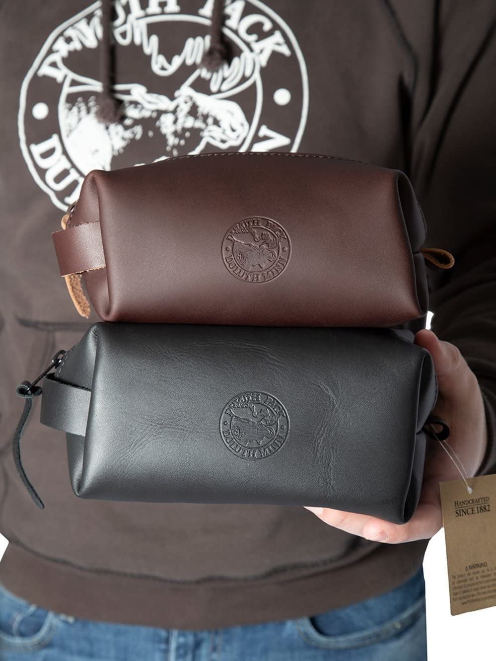 Premium Leather Travel Kit Bag for Men & Women - Durable Toiletry Organizer with Multiple Pockets - Perfect for Vacation, Business Trips & Gym Essentials